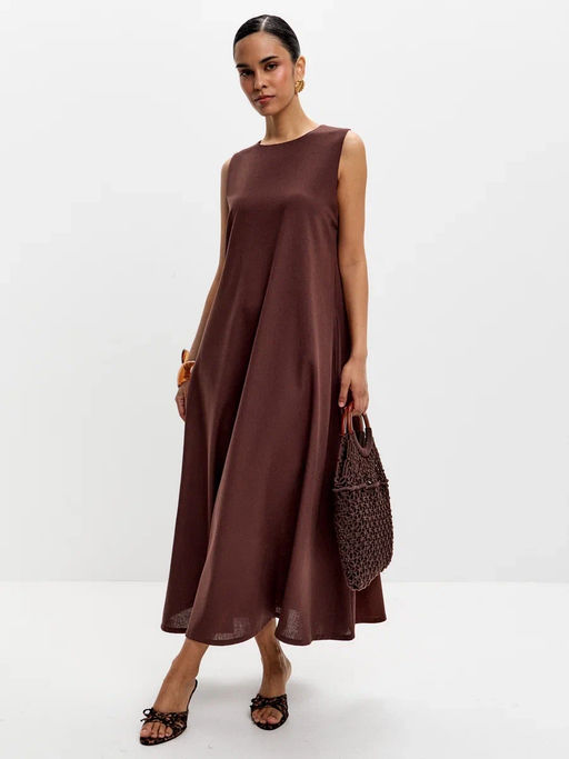 Платье P612-0357 brown