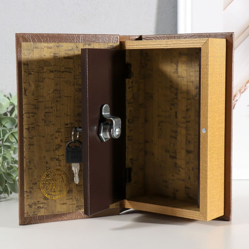 Шкатулка книга-сейф Финансист, дерево, 21?13.5?5