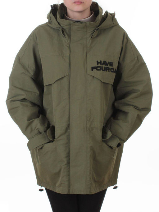 3094 GREEN Куртка демисезонная женская (100 гр. холлофайбер) - Fashion фото 3