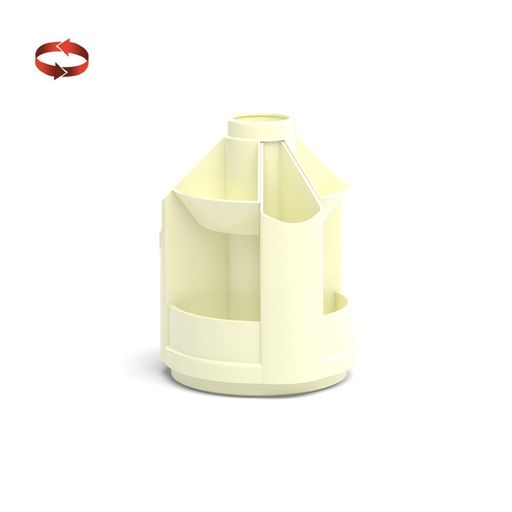 Подставка-органайзер настол. ErichKrause "Mini Desk. Pastel" (51473) желтая