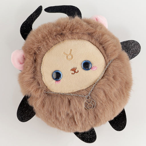 Мягкая игрушка «Зодиаки: Телец», с кулоном, 17 см