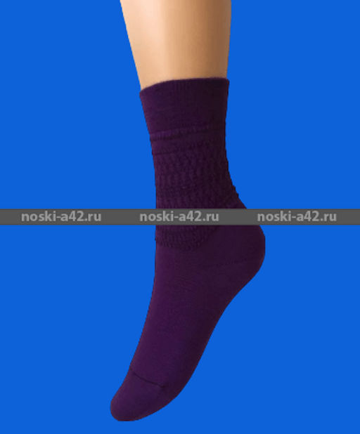 Цена за 10 пар. ЮстаТекс носки женские 2с37 тонкая шерсть с лайкрой 23-25 - Юста-текс фото 3