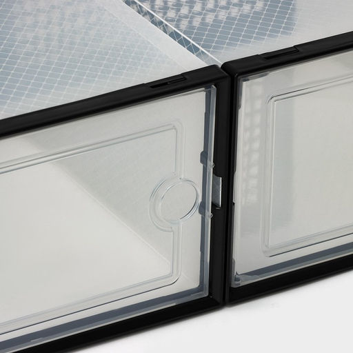 Коробка для хранения обуви с дверцей Доляна Large size, 2633,516,5 см, 2 шт  фото 4