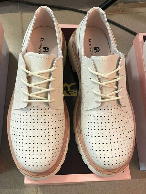 03-HY8-1D BEIGE Полуботинки женские (натуральная кожа)