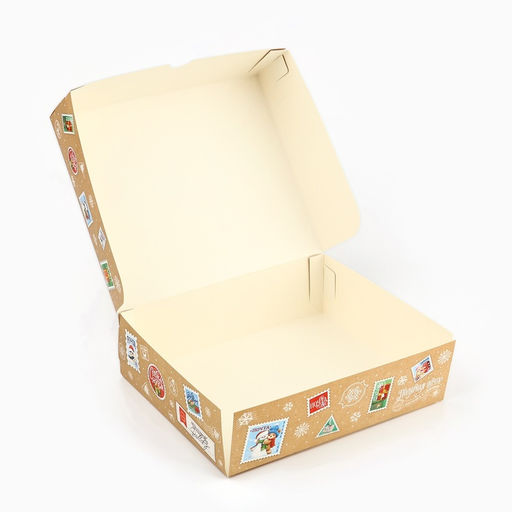 Цена за 5 шт. Упаковка для кондитерских изделий «Новогодняя почта», 20×17×6 см