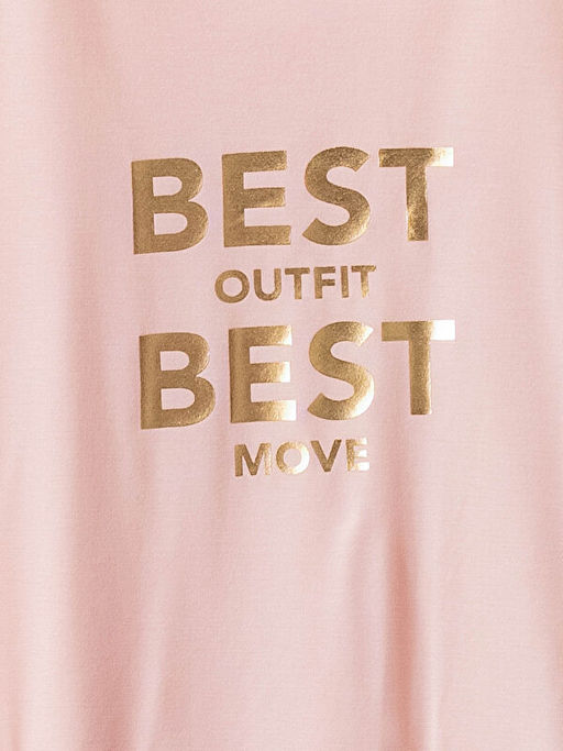 Bisiklet Yaka Bask?l? K?sa Kollu K?z ?ocuk Ti??rt - Waikiki фото 3