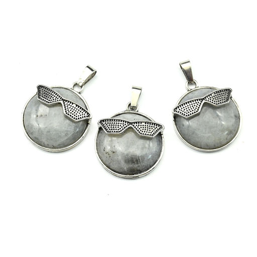 Подвеска Смайл 27мм с лабрадором