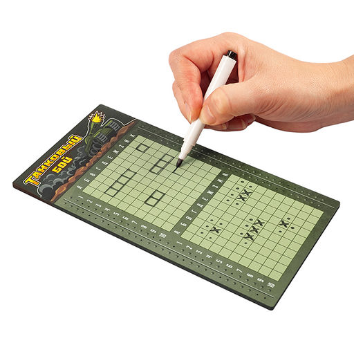 Игра настольная "Танковый бой" в пакете с маркерами