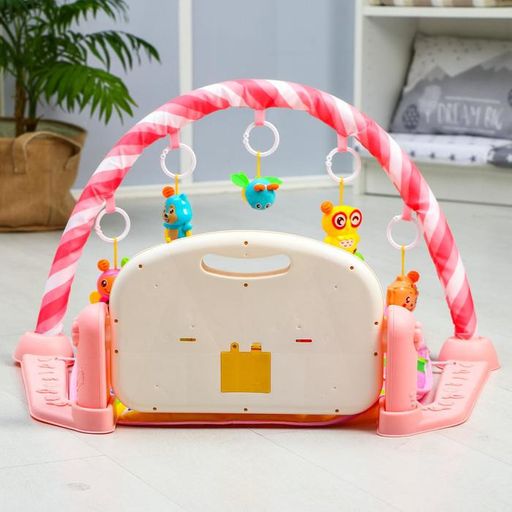 Развивающий коврик Жирафик, с пианино, розовый - Simaland фото 11