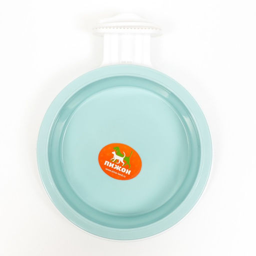 Миска съемная с креплением для клетки, 350 мл, голубой - Пижон фото 2