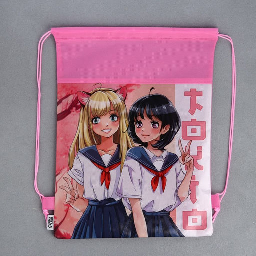 Мешок для обуви Аниме школьницы (полиэстер) 41?30 см