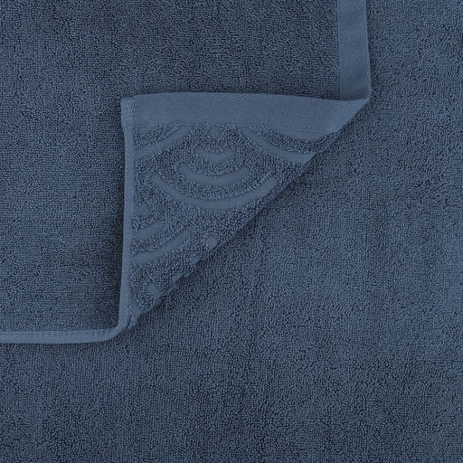 Полотенце махровое "Волна" 70х140см, хлопок 100%, стальной синий (Китай)