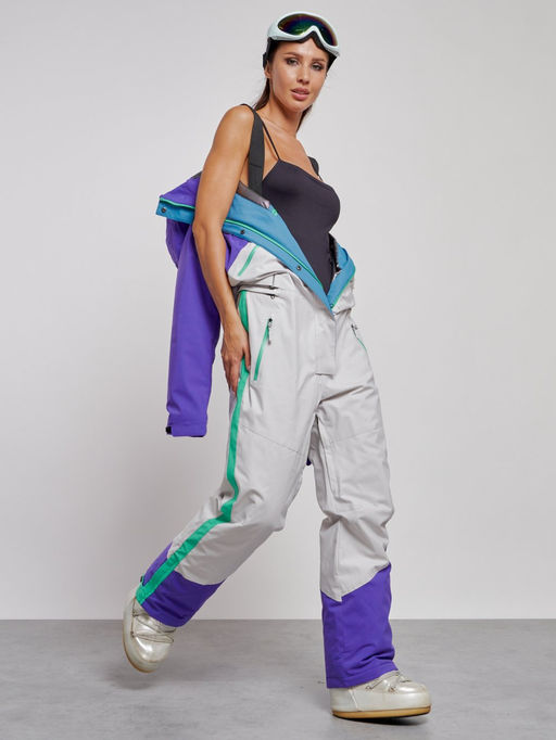 Горнолыжный комбинезон женский зимний темно-фиолетового цвета 2326TF - Chunmai фото 3