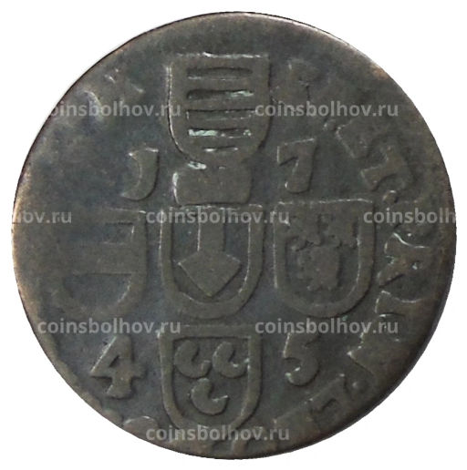 Монета 1 лиард 1745 года Льеж