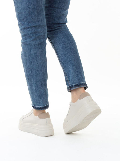 03-YC457-1 BEIGE Кроссовки женские (натуральная кожа)