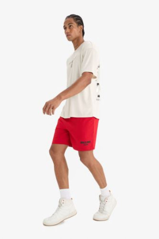 DeFactoFit NBA Miami Heat Standart Fit K?sa Paca Sort