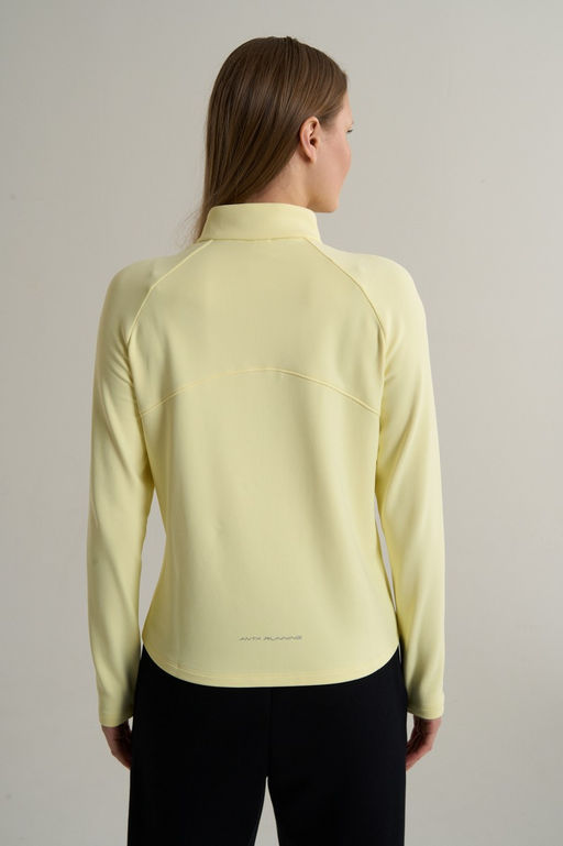 Лонгслив half-zip утепленный Желтый ANTA RUNNING LS Tee фото 6