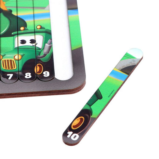 Логический пазл Машинки-помощники - Лесная мастерская фото 3