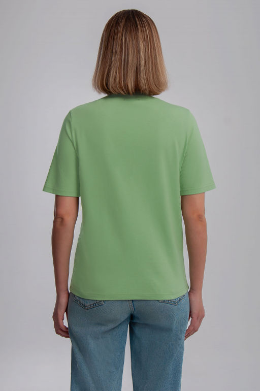 Арт. 31106 Футболка женская 44-52 (5 шт) Цвет:салатовый - Калинка фото 12