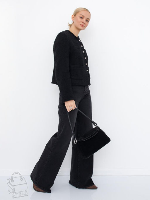 Сумка женская кожаная 2617Y black Polina&Eiterou