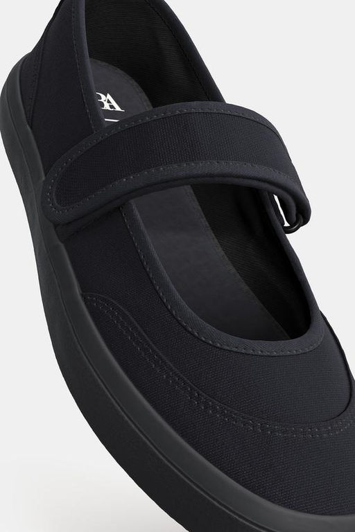 FABRIC STRAP BALLERINAS - Zara фото 16