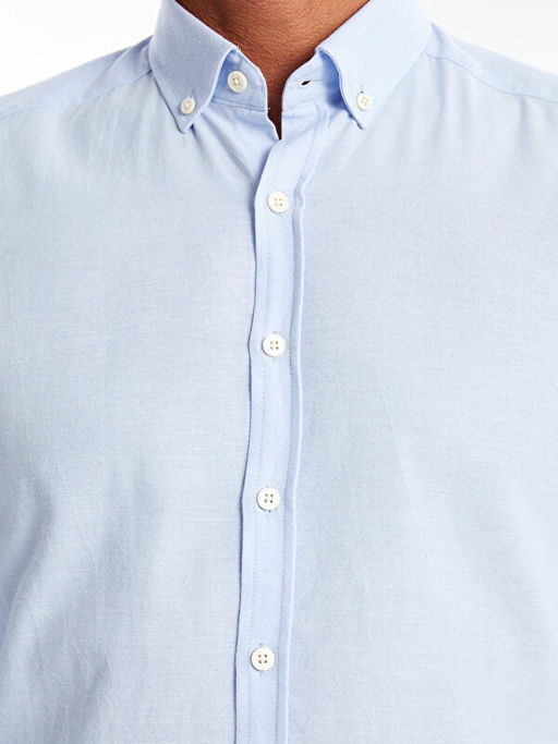 Slim Fit Uzun Kollu Oxford Erkek G?mlek