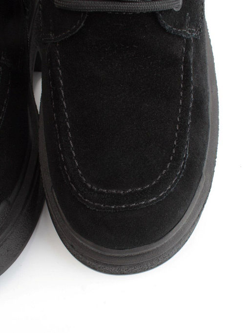 04-M512B-531-2M-14 BLACK Ботинки зимние женские (натуральная замша, натуральный мех) - Фабричный китай фото 10