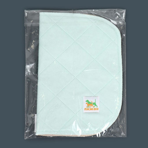 Пелёнка для животных многоразовая впитывающая, 40 х 30 см, мятная - Пижон фото 14