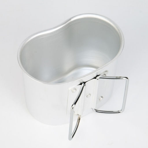 Фляжка армейская походная Adventure 0.8 л для воды, с котелком, металл, зелёный чехол