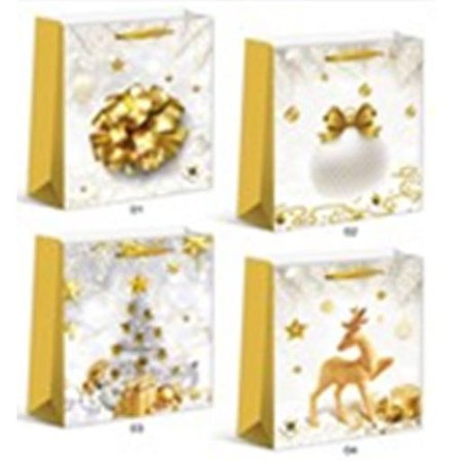 Цена за 12 шт. Пакет подарочный 18х24х8,5 / 362-33-S /уп 12/720/Новый год - Галеонтрейд фото 2