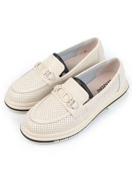 03-PDD170-2 BEIGE Лоферы женские (натуральная кожа)