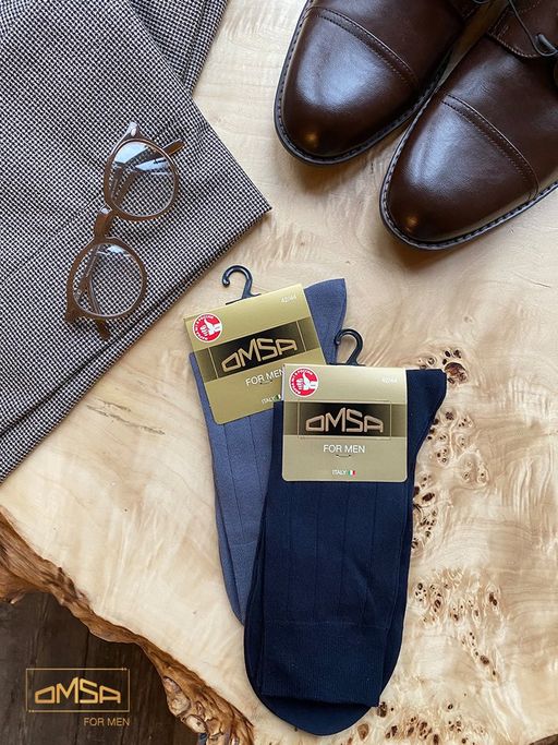 OMSA CLASSIC 208 носки муж.* - blu  фото 2