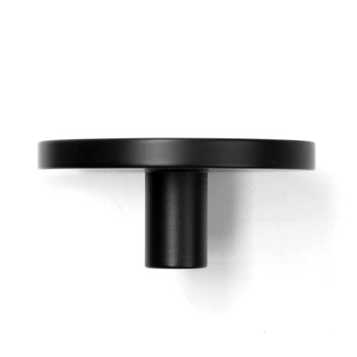 Ручка-кнопка CAPPIO, d=44 мм, h=20 мм, латунь, цвет черный