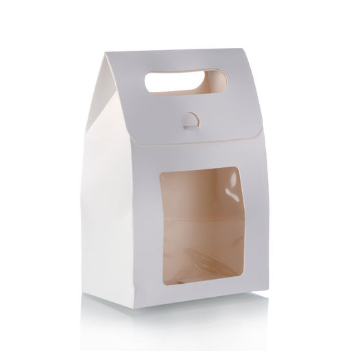 Цена за 12 шт. Коробка подарочная складная 14x8x19 см / QR148 /уп 12/480/белый и красный - Галеонтрейд фото 3