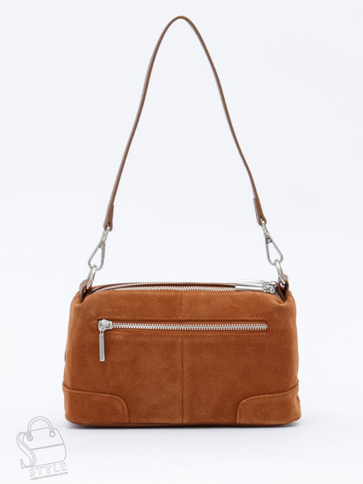 Сумка женская кожаная 5555PEF brown Polina&Eiterou