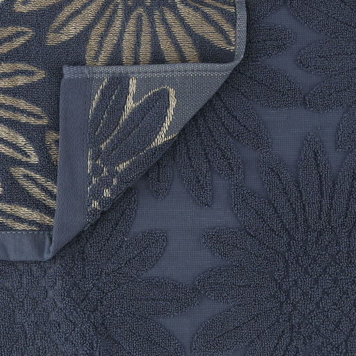 Полотенце махровое "Подсолнух" 50х90см, хлопок 100%, синий (Китай)