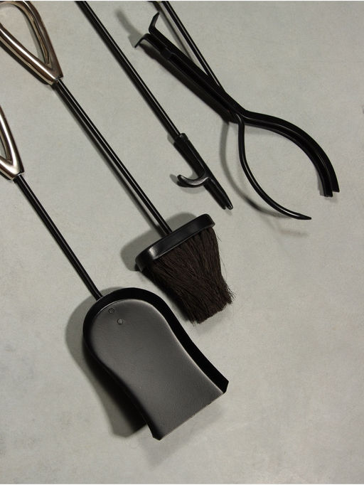 Каминный набор Уголёк сталь, 4 предмета, 17х17х63 см - Simaland фото 5