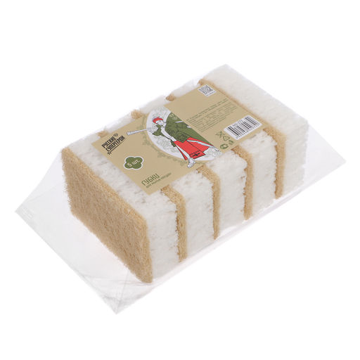 Набор губок для мытья посуды 5шт. 98*66*30мм BY Русские Супергерои арт 441-273