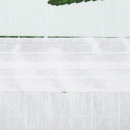 Шторы для кухни с подхватами Этель «Папоротник», 150×180 см - 2 шт., репс 220 г/м², 100% хл