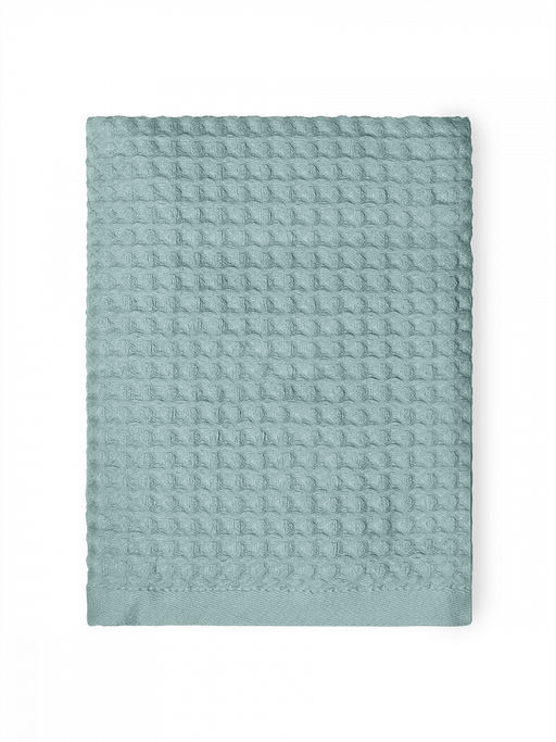 Полотенце для лица 50x90 голубой вафельное полотно