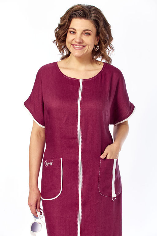 Платье Diamant 2191 бордо  фото 2