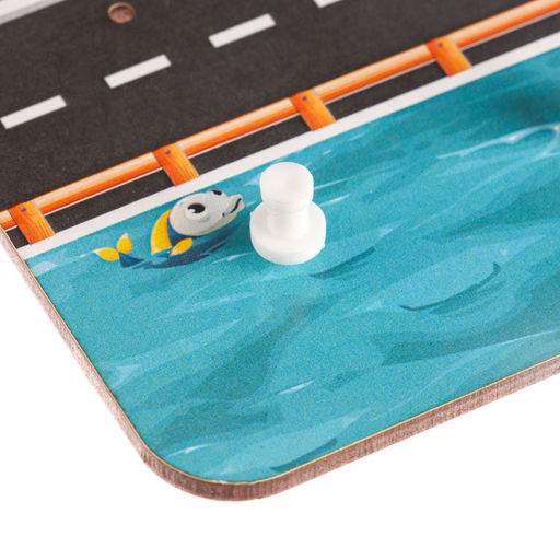 Настольная игра. Геоборд с доп. элементами Машинки 20х20 см - Лесная мастерская фото 13