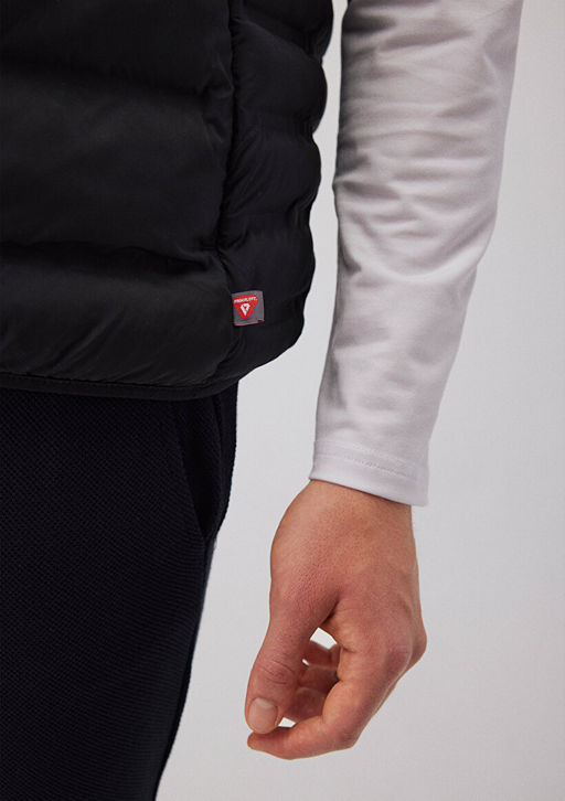 Siyah Sisme Yelek - Mavi фото 5