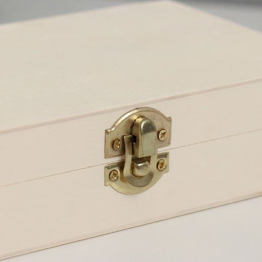 Шкатулка для росписи дерево «Прямоугольная», для творчества, декора, замок, 18×11×4.5 см