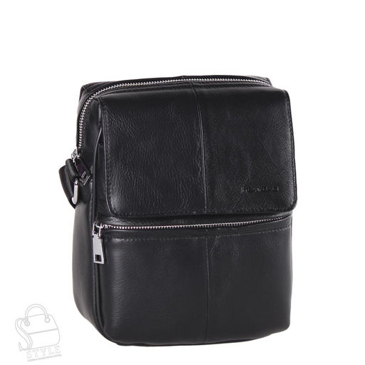 Сумка мужская кожаная 2082BSH black Heanbag