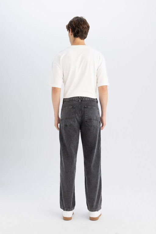 Широкие прямые широкие джинсовые брюки - Defacto фото 5