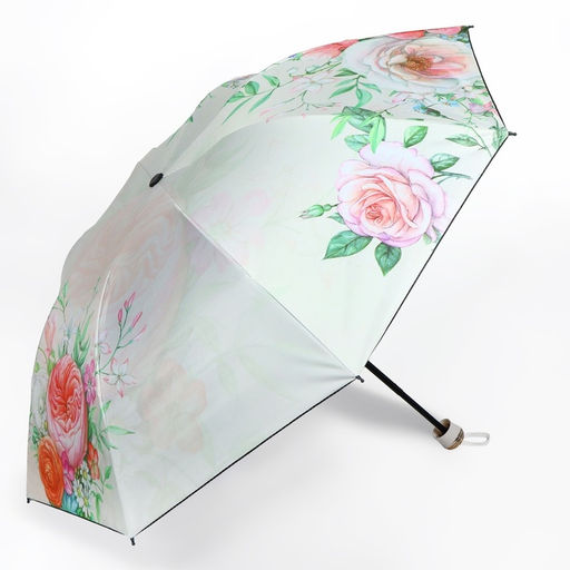 Зонт механический «Букет», эпонж, 4 сложения, 8 спиц, R=47/55 см, d=94 см, МИКС