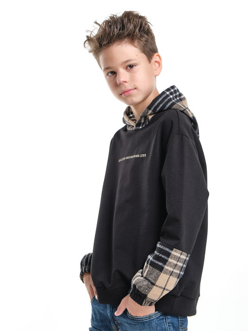 Толстовка с капюшоном: тепло и удобство UD 7993 черный - Mini maxi фото 3