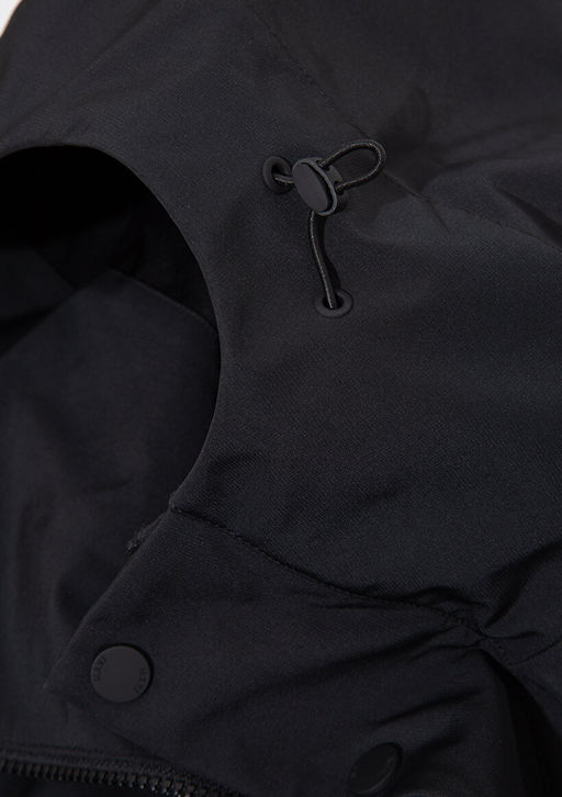 Siyah Kapusonlu Uzun Ceket - Mavi фото 7