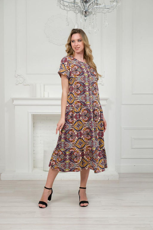 Платье женское из кулирки Кармелита восток - Амадэль фото 7